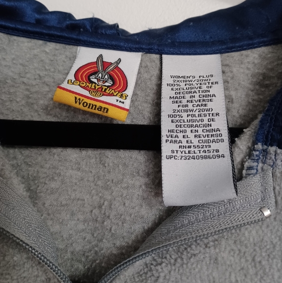 Looney Tunes Feisty Half Zip Sweater - Picture 2 of 6